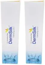Ultrakoz Dermsilk Skin Moisturizing Cleansing Lotion For all Skin (Packof2) (125 ml)
