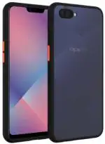 Cowboy Oppo A3S, Model Cph1803, Cph1853 Black Plastic, Rubber, Polycarbonate Shock Proof Back Cover