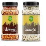 BEING VEGAN Cashew Nuts Kaju California Almond Badam Combo Pack Dry Fruits Rich in Protein 500 gram