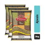 Diljeet Spices 3Kg Ajwain |Carom Seeds (1Kgx 3)