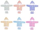 Kwitchy Newborn Baby Clothing Set Front Open Jhabla Shirts Nappies & Caps (Multicolour 0-6 Months) (Pack of 6)