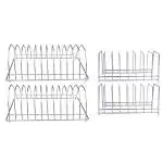 JISUN Stainless Steel (Pack of 4) Plate Stand / Dish Rack for Kitchen