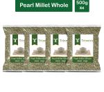 Trinetra Bajra Sabut 2 kg (500g X 4 Pack) Pearl Millet