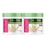 Biofresh De-Tan Face & Body Massage Scrub for Moisturizing Smooth Scrub for Smooth Skin (Pack of 2)