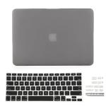 iFyx Compatible with Older MacBook Pro Retina 13 inch A1502 Case Cover 2015-2013 Release Protective Plastic Hard Shell Case Cover + Keyguard Skin + Dustpluges Set (Grey)
