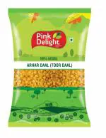 Pink Delight Unpolished Dry Arhar Dal | Toor Daal | Tur Dal | Sambhar Dal | 500 Gm