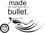Lanstick Vinyl Multicolor Made Like A Gun Goes Like A Bullet Image Wall Stickers And Murals Self Adhesive Wall Sticker 24 inch