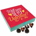 Chocholik Valentines Day Will You Be My Valentine Chocolate Box, 9 Piece, 108 G