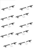 AKS Alora Stainless Steel SS304 Latch Size 12 Inch (3 Nuckle) Road Thicknss 12MM Finish Satin SS Pack Of 10 Piece