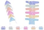 Kwitchy Newborn Baby Clothing Set Front Open Jhabla Shirts Nappies & Caps (Multicolour 0-6 Months) (Pack of 6)