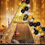 Party Midlinkerz Anniversary Decoration Kit Combo - 26 Pcs For Anniversary Decor Combo Pack (Set Of 26)