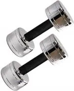 Life Hub Dumbbell Set, Dumbbells, Rubber Steel Dumbbells, Rubber Steel Dumbbell Set, Dumbbell Set for Home Workout (Hex - 5Kg Set)