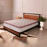 Nestin Grey Pocket Spring Orthopedic Mattress with Memory Foam for Comfort Sleep and Back Support King Size - 6x72x72 Inches