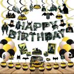 Festiko Superhero Theme Birthday Party Supplies For Kids, Superhero Party Decorations, Birthday Decorations Kit 100 Pcs