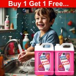 BLISS & BLUSH Hand Wash Liquid pink 10Liter Hydrating Formula Clear Gel Texture | Handwash For Deep clean and Moisturize hand 100% Vegan