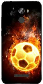 aadia Gionee X1s Matte Vinyl Football Printed Mobile Skin Sticker with Scratch Resistant Lamination
