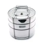 coconut Hassle-free Silver Stainless Steel Cooker Separator Containers - 10 L (pack of 3)