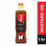 Oreal 100% Cold Pressed mustard Oil | with Goodness of Vitamin A & D | Preservative Free | 1L