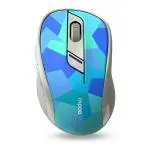 Rapoo M500 Blue Optical Silent Multi Mode Bluetooth Wireless Mouse with 2.4G USB Receiver, 1600 DPI for Laptop, MacBook and PC (10.5 x 6.7 x 4.1 cm)