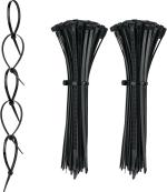 TruVeli 6Inch Nylon Self Locking Cable Ties, Strong Zip Wire Tie (150X 3.5Mm) Plastic Standard Cable Tie (Black Pack Of 200)