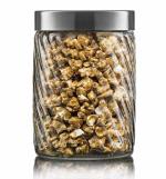 GINOYA BROTHERS - 1500 ML GLASS STORAGE JAR CONTAINER KITCHEN FOOD STORAGE JAR