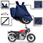 Kedit Royal Enfield Bullet Motorcycle Bike Scooty Cover Navy Blue Colour Water Resistant - UV Protection & Dust Proof Imported Fabric Quality,Sun Protection,Weather Bike - Scooty Two Wheeler Body CoverRoyal Enfield Bullet