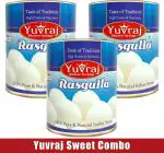Yuvraj Rasgulla Bikaneri Mithai Family Gift Pack 3 (1 kg x 3)