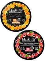 Masking (Orange) and (Litchi) Nail Polish Remover Wipes Pads, Round Wipes (Combo Pack of 2) Contains 30 Pads each, Acetone & Acetate Free, enriched with Aloe vera Olive Oil, Nail Paint Remover Tissue, Cotton, 01 Pads remover 20 Nail