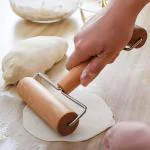 SHREE SANT ENTERPRISE Double Head Wooden Rolling Pin | Non Stick Multifunction T Shape Roller | Baking Kitchen Utensils for Pastry/Pizza/Cookie | Chapati/Roti/Puri Maker (Pack of 1,Multicolor)
