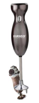 RIEO Mark400 Hand Blender 400 Watt |Powerful Super Silent 100% Copper Motor| Anti-Splash Technology| Variable Speed And Turbo Function| Stainless Steel Blade, 400 Watt(Grey)