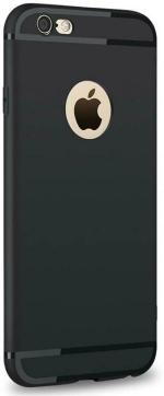 AmericHome Apple iPhone 5s Black Rubber Grip Case Back Cover