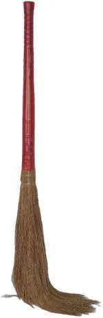 CREAZIONE PRODUCTION Nexa Plastic Handle natural Grass Broom(Height 53 inch and Weight 500gm+)Jumbo Grass Dry Broom (Multicolor)