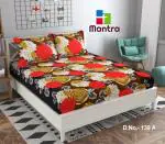 HOMDAZAL Beautiful 3D Printed Bedsheet with 2 Pillow Covers for Double Bed (90 x 90 Inches, Microfiber)