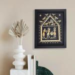 Shilp Katha Multicolor Hand Made Framed Art Wall Painting For Home Decoration 10 X 12 Inch