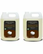 HAYYAN Cold Pressed Unrefined Own Farm Coconut Oil ( Chekku / Ghani ) (10 Litres (5+5))