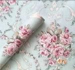 Jaamso Royals Multicolor Vinyl Floral And Botanical Peel Stick Wallpaper 100X45 cm( 100 CM X 45 CM )