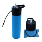 Amour Foldable Bottle, Silicon Collapsible Bottle, Outdoor Bottle,Camping Hiking Water Bottle (Blue)