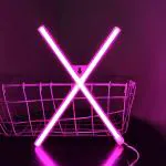 SATYAM KRAFT Marquee Alphabet Shaped Neon Led Light for Home Decoration and Wall Lamp, Pink, 1 Piece (Letter-X)