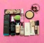 DAIMANPU Face Highlighter liquid shimmer glittery edition face makeup (8 Items in the set)