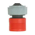 DIVINE TREE Plastic Hose Connector for Water Stop, 3/4 Inch (Grey:Orange)