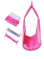 VParents Tot Baby Swing Cradle with Mosquito net Spring (Pink)