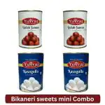Yuvraj Rasogolla 2 tin pack & Gulab Jamun 2 sweets combo (500 gm x 4 ) pack