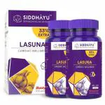Siddhayu Lasuna Garlic Tablet (By Baidyanath) Balance Cholesterol, 60 + 20 free Tablets (Pack of 2)
