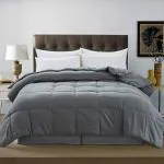 PumPum Grey Microfiber Reversible King Size Comforter 100 inch x 90 inch