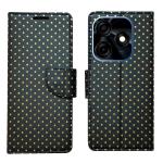 A D Enterprises Black Dot Flip Cover for Tecno Spark 10C| Magnetic Case| Shock Absorbent| Flip Cover Tecno Spark 10C