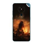 GADGETSWRAP Printed Vinyl Skin Sticker for Nokia 5.3 - Godzilla