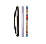 Gold Rush Flute D Sharp Middle Right Hand Flute Size 17 Inch Bamboo Flute Color Yellow Brown (DSM04)