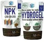 Shiviproducts Combo - NPK 20 20 20 Macro Nutrients and Hydrogel for Water Storage In Soil All Purpose Fertilizers 900 g (pack of 2)