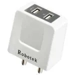 Robotek 12W SC-334 Ultra-Fast Charging Compatible with iPhone, iPad, Samsung, Oneplus, Smartphones, Tablets, Power Banks, Smart Watch, etc.- White