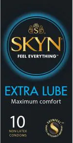 Skyn Extra Lube Non Latex Condoms ,10 Count